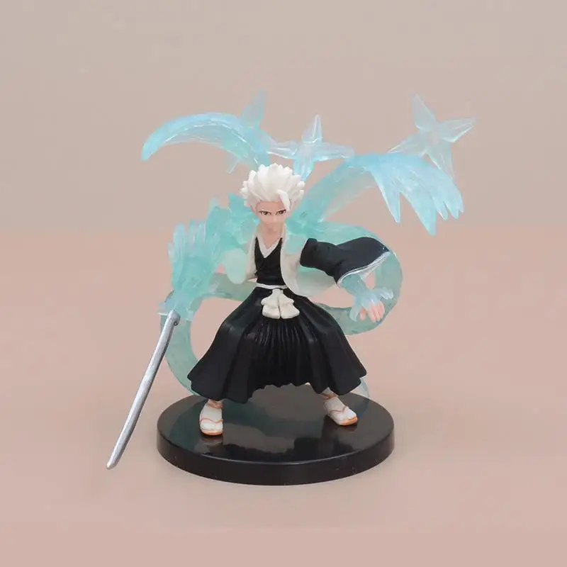 5 Pcs/Lot Bleach 12cm Figure Kurosaki Ichigo Kuchiki Rukia Hitsugaya Toushirou Kuchiki Byakuya Figura New Arrival Anime Gifts