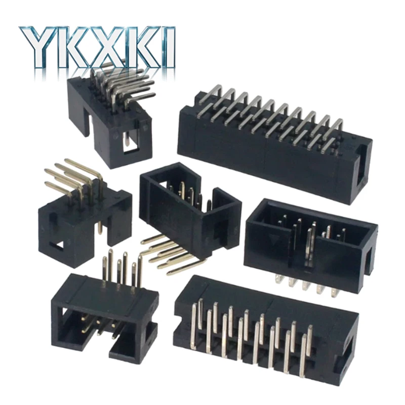 

10 шт. изогнутая ножка IDC JTAG DC3 6P 8P 10P 14P 16P 20P 24P 26P 30P 34P 40P 50P 2,54 мм разъем с гнездом ISP штекер с двойным расстоянием