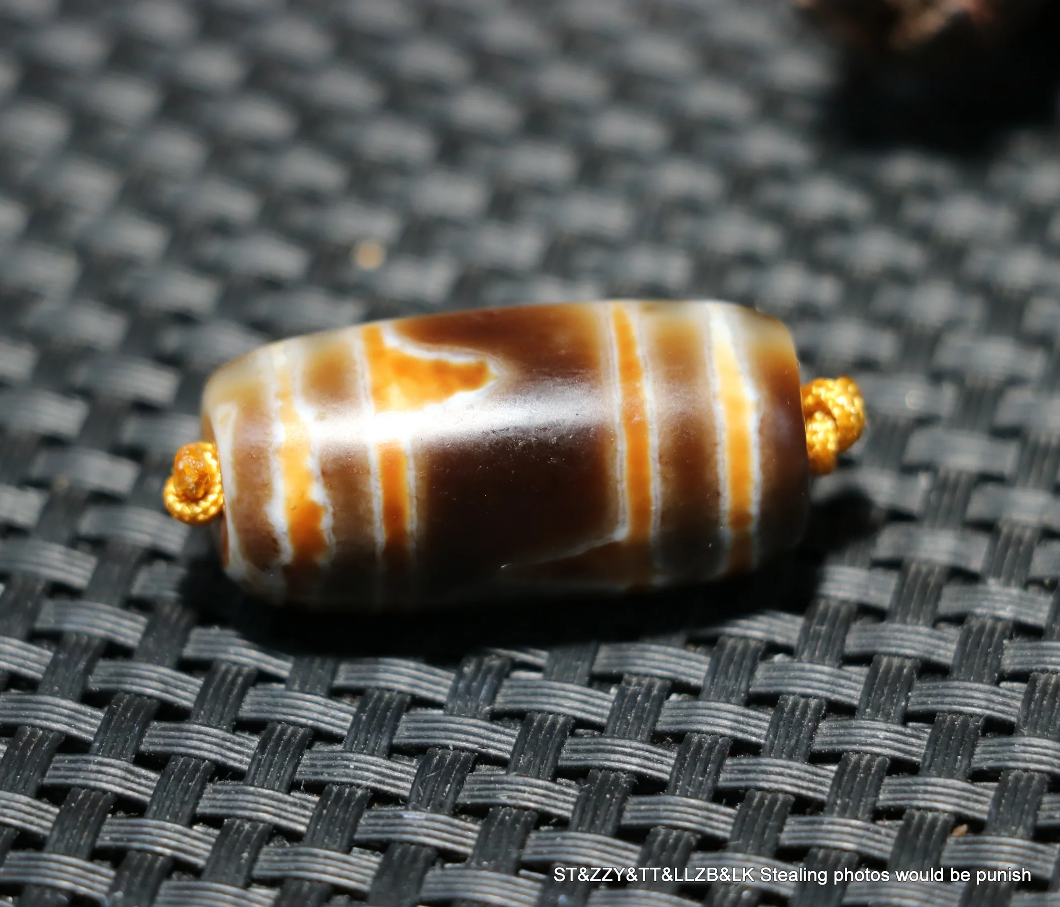 Magic Energy Tibetan old Agate Shinning Star Array Sharp Tiger Tooth dZi Bead Amulet Fit For Making Bracelet timestown UP0610F6