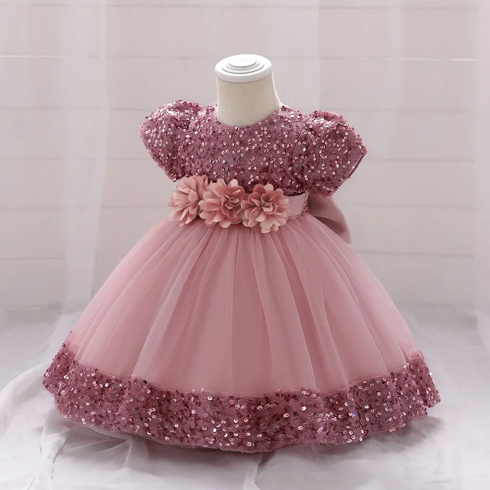 

Baby Girls Dress Kids Christening Gowns Newborn Lace Princess Clothes For Child 1 Year Birthday Party Costume Infant Vestidos