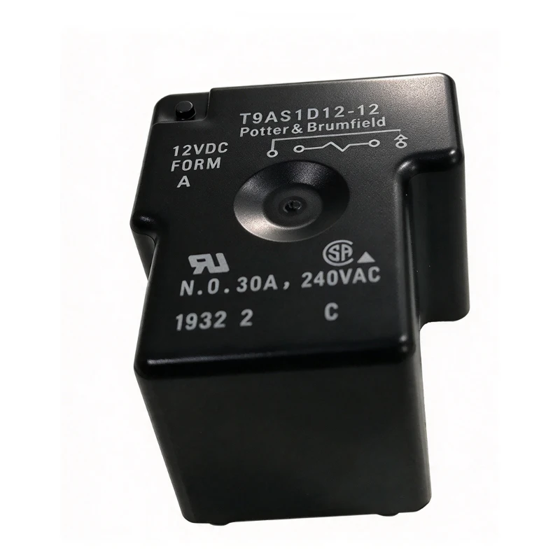 T9AS1D12-12 Power Relay 12VDC 30A 4Pin SPST-NO PCB Mount Electromechanical Relay