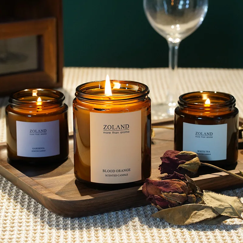 Handmade Scented Fragrance Romantic Candle Light Gift Scented Aromatic Candles Guest Gift Candles Wedding Candles Candle Jar