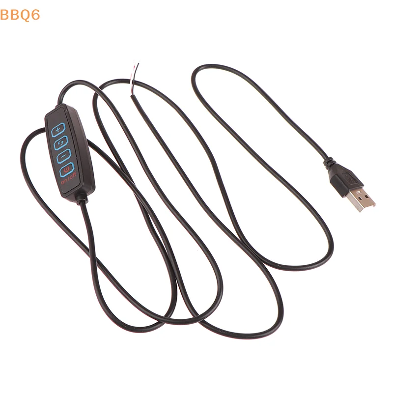 1.5M USB 5V LED Tri-color Dimming Color Switch Cable Dimmer 4-Key Controller 2CH For Low Voltage LED CCT Bicolor Light