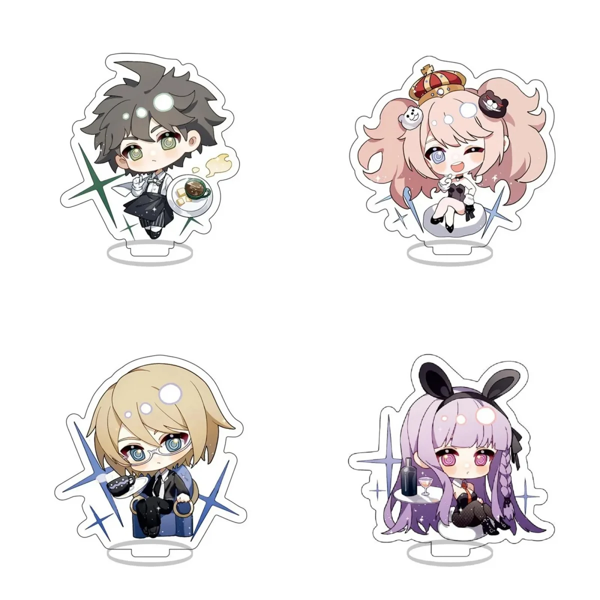 

10CM Charm game Danganronpa cute Acrylic Stand Model Cosplay Characters Ornament Accessories Goods Collection Christmas Gifts