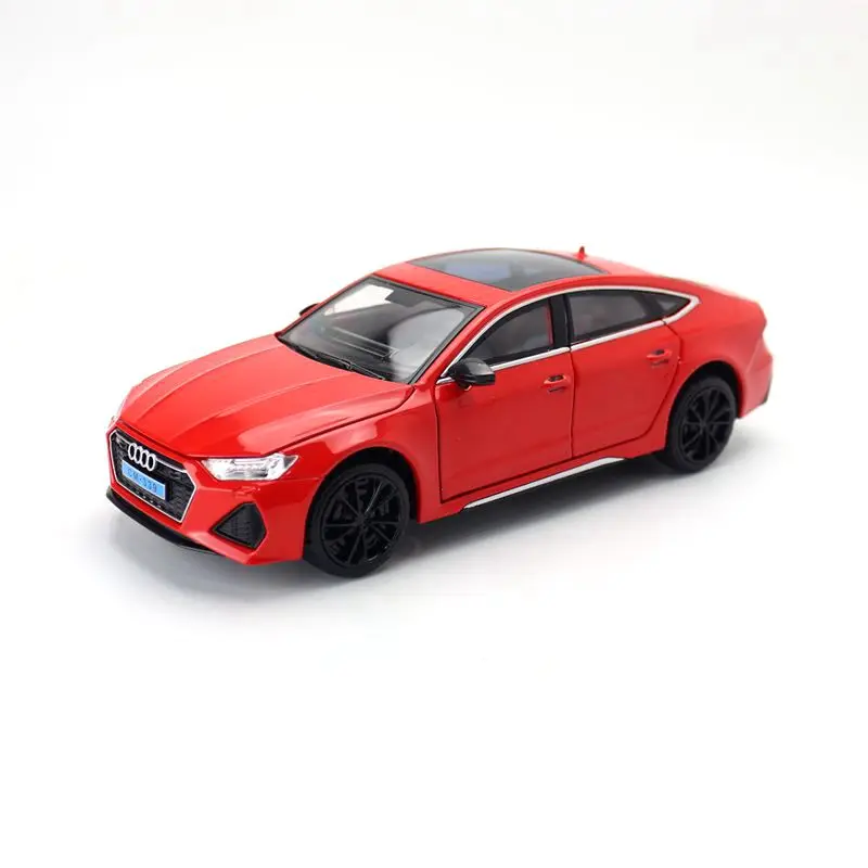 1/24 audi rs7 Druckguss Spielzeug Fahrzeug Modell für Kinder Antik Sportwagen zurückziehen Sound & Licht Türen zu öffnen Sammlung Geschenk Kind