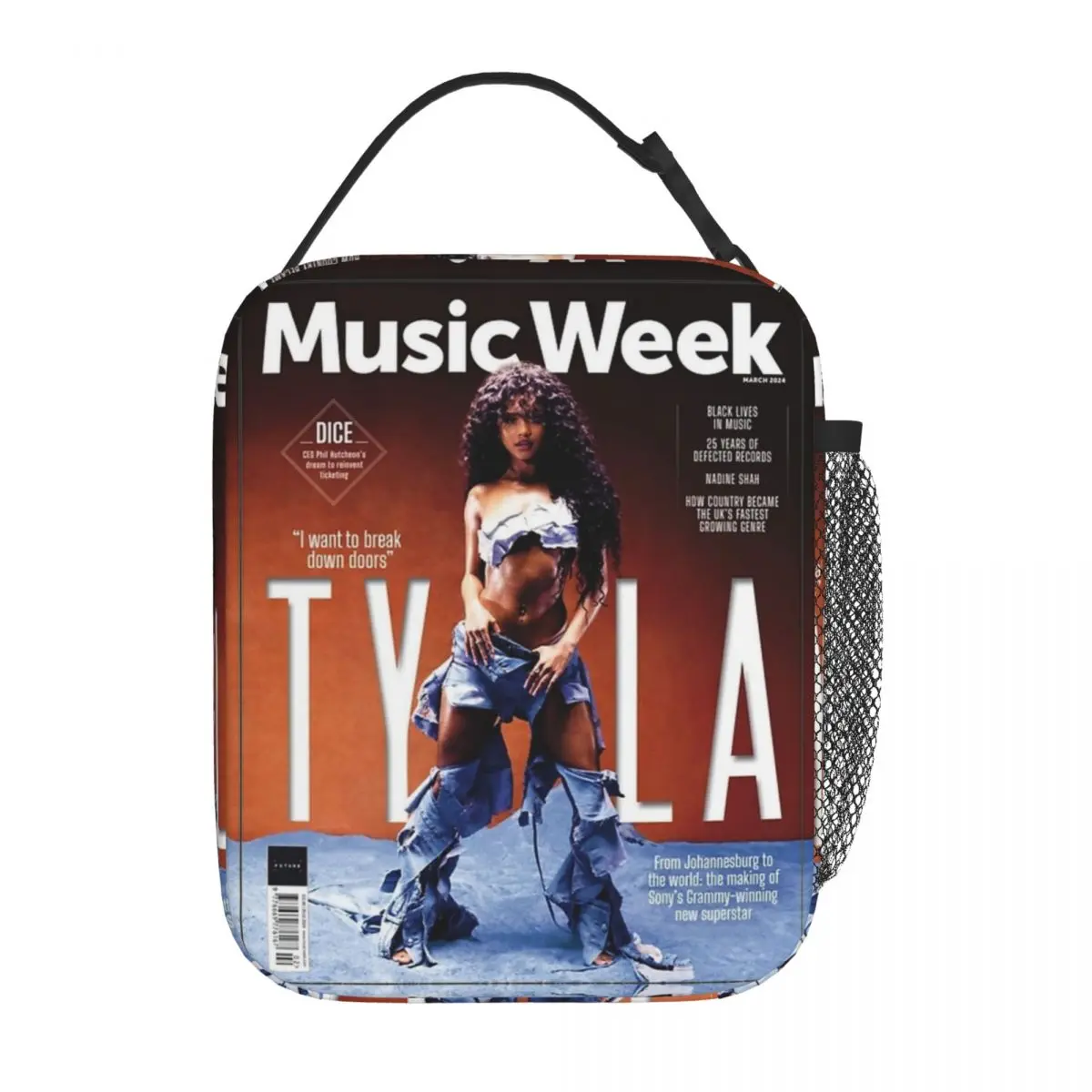 Tyla Music Week Singer Tour 2024 Insulated Lunch Bag Food Container Reusable Thermal Cooler Lunch Boxes For Work