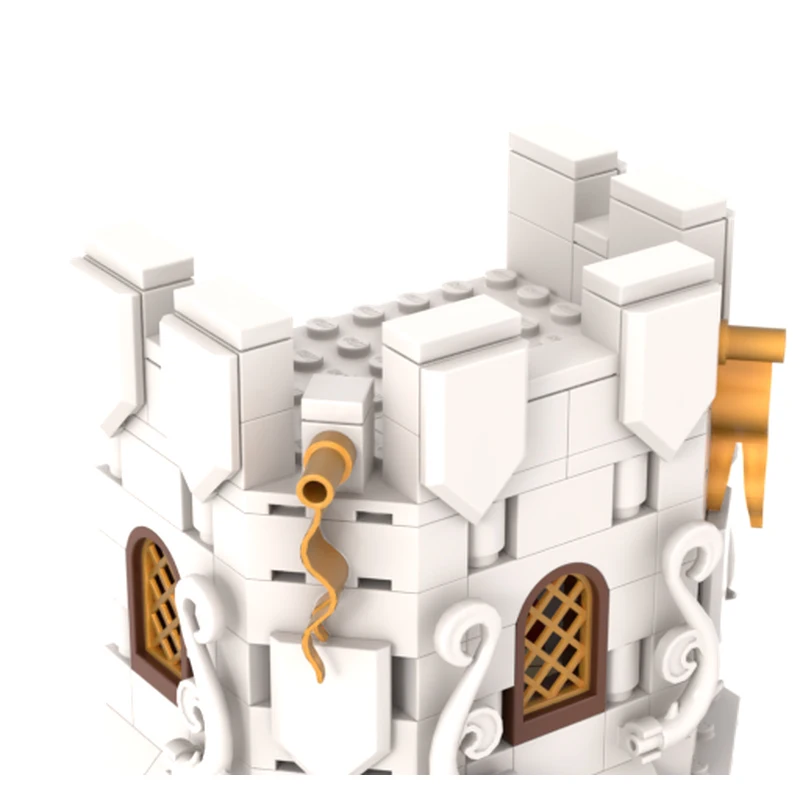منتج جديد رائع MOC بنة نموذج معالج أبيض برج الروح القدس التكنولوجيا وحدات لعبة أطفال هدية لتقوم بها بنفسك مجموعة #4