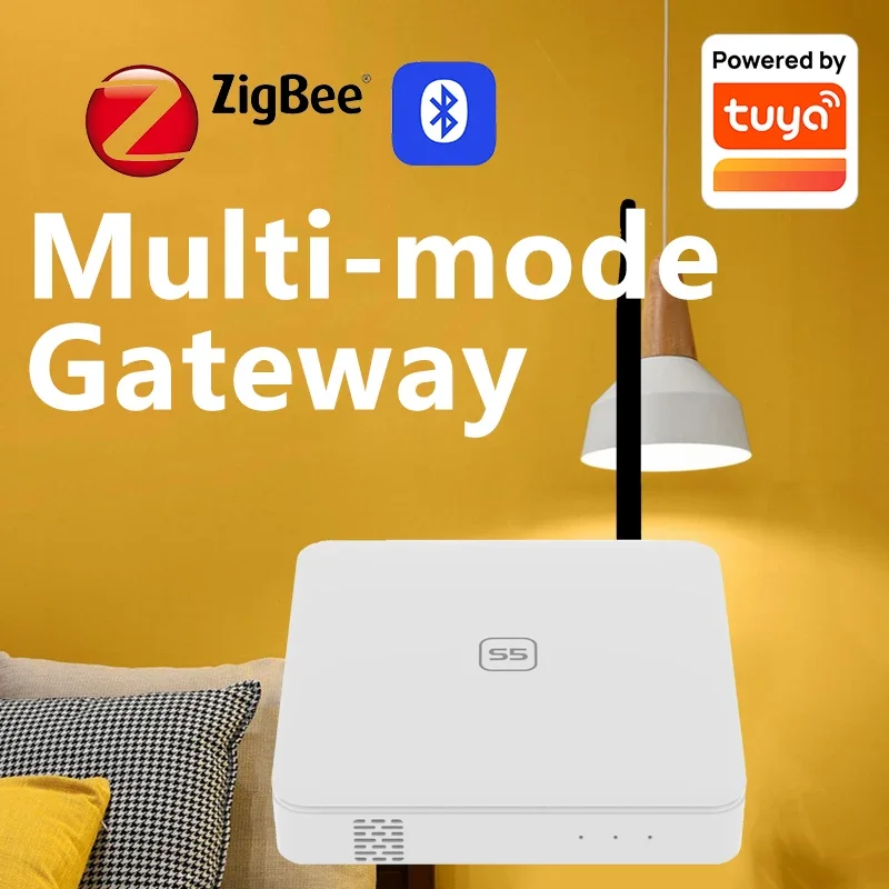 Imagem -02 - Tuya-zigbee Hub de Gateway Bluetooth Multimodo Eletrodomésticos Inteligentes sem Fio Controle Remoto Suporte de Ponte Alexa Google Home