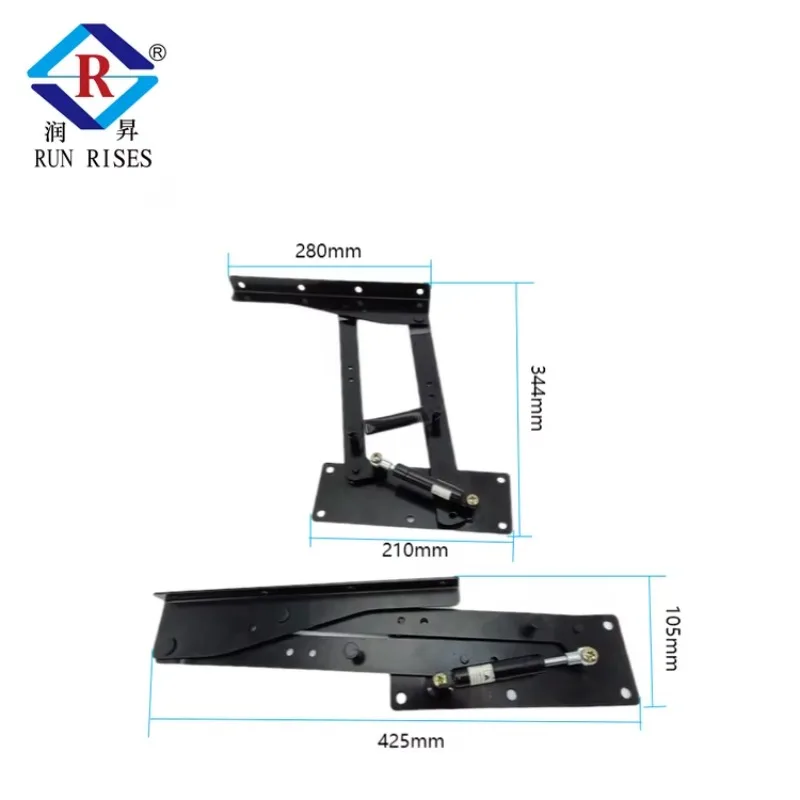 

B09-1H Single-Action Gas Spring Lift Mechanism Durable Steel Soft Easy Installation Living Room Tea Table Furniture Frames Metal