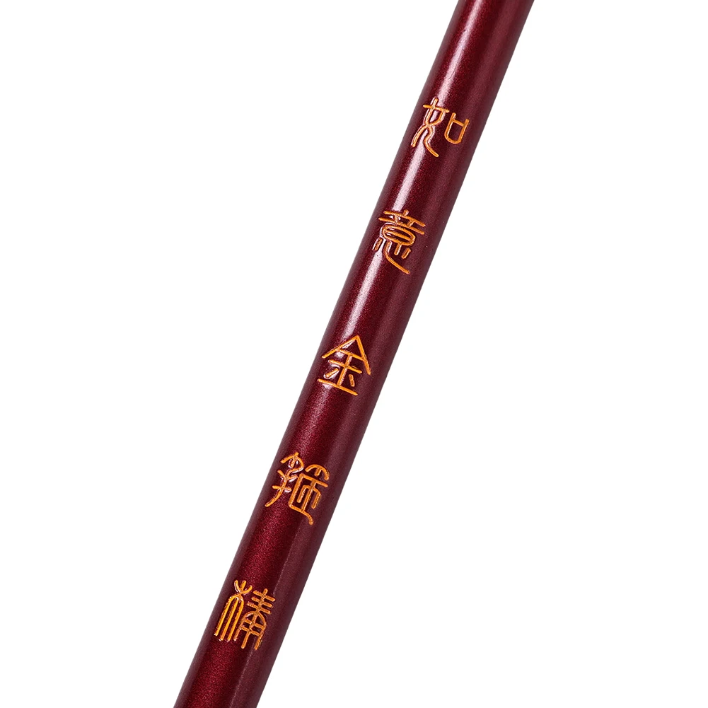 35CM Wukong Cosplay Stick Metal Game Black Color Myth Roleplay Four Sided Hollow Gold Hoop Rod Ornament Model Halloween Props