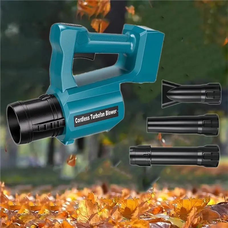 HAKSINKY Electric Handheld Blower for Makita/Milwaukee/Bosch 18/20V Batteries Cordless Turbine Fan for Clearing Snow From Patios