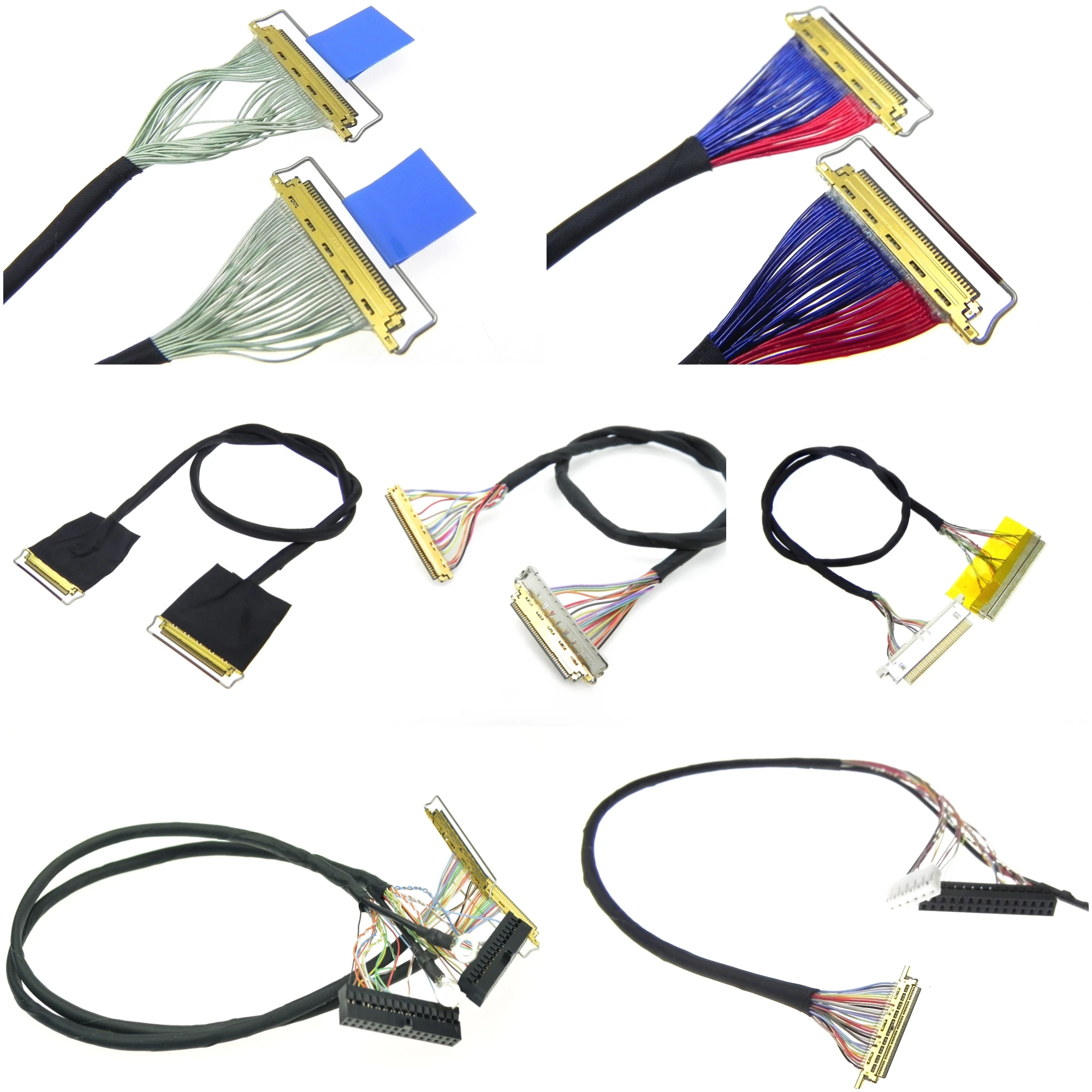 Custom LCD LVDS eDP Cable Wire harness Assembly  as per customer's request