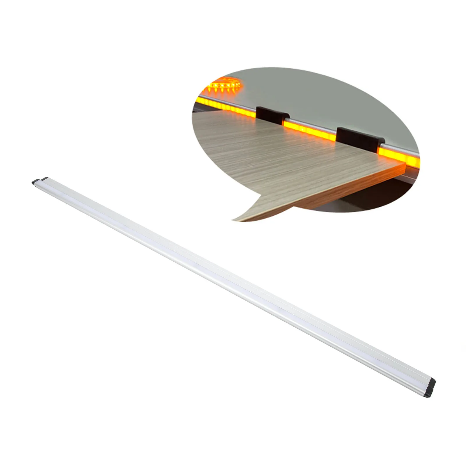 RV Table Slider Rail 980mm / 38.6in Aluminum Alloy Table Guide Slider Rail for RV Yacht