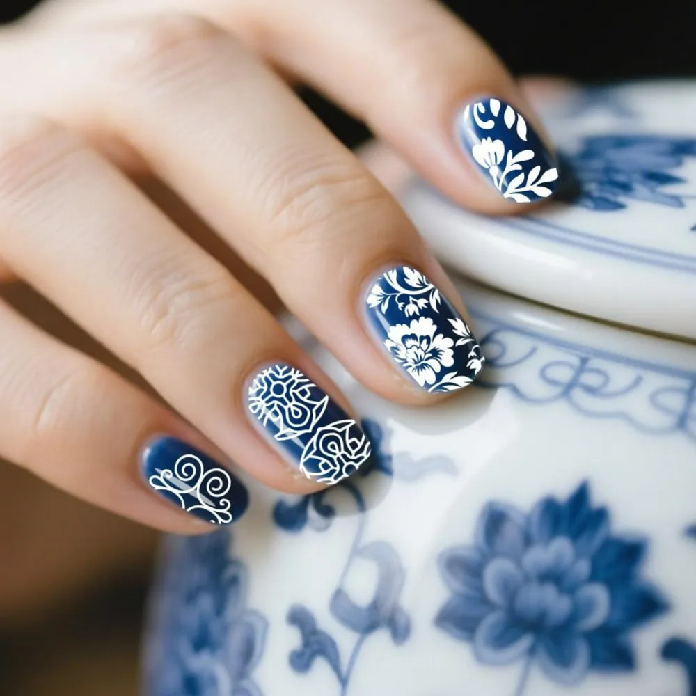 4pcs Flower Nail Stamping Plates Set