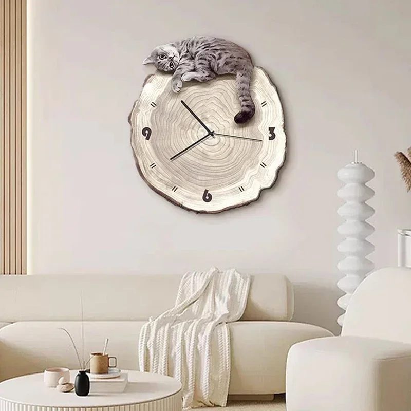 Modern bathroom clock wall mechanism luxury living room bathroom aesthetics nordic wall table fashion home decoration