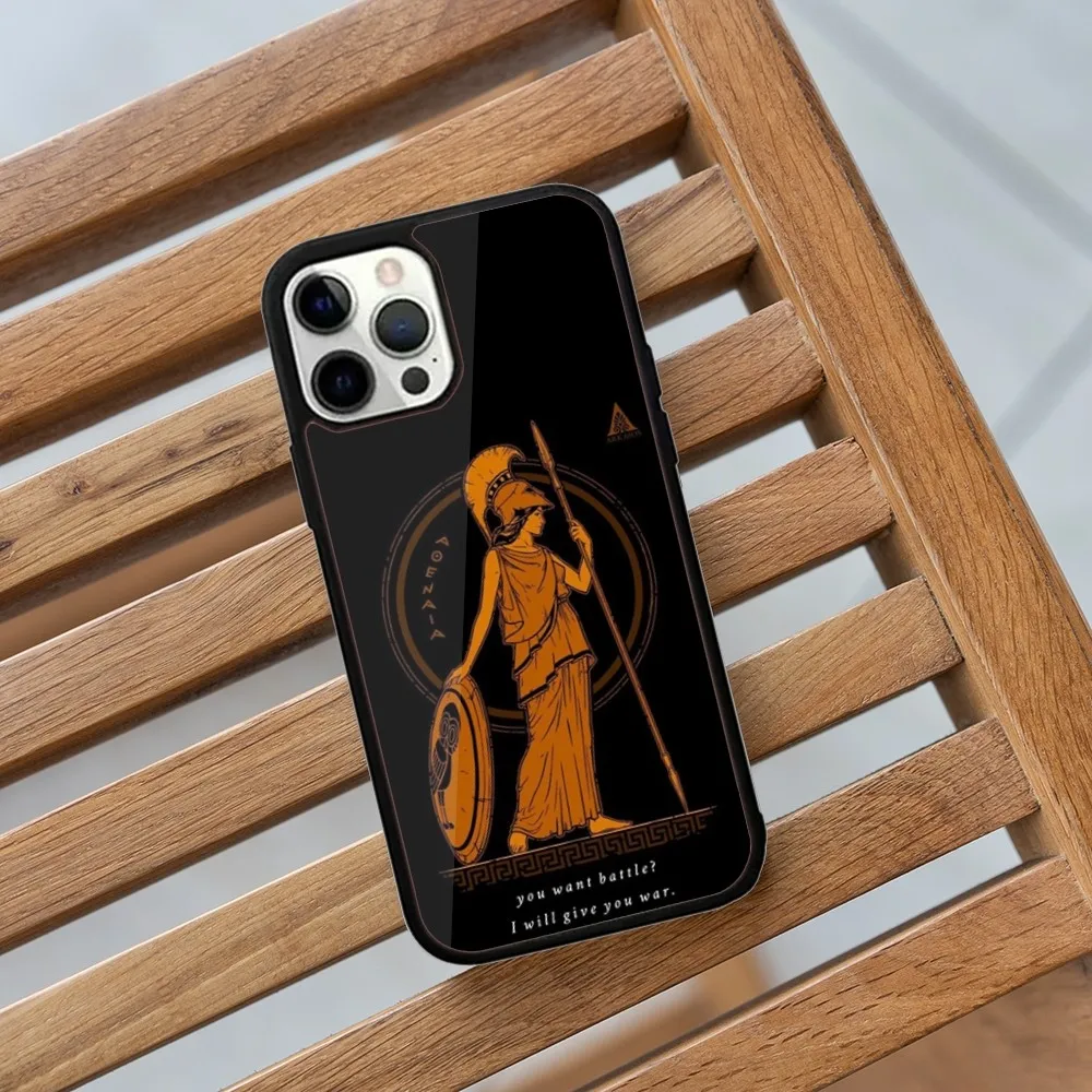 Greek Mythology Athena Phone Case For iPhone 16,15,14,13,12,11,Plus,Pro,Max,Mini Magsafe Magnetic Wireless Charging