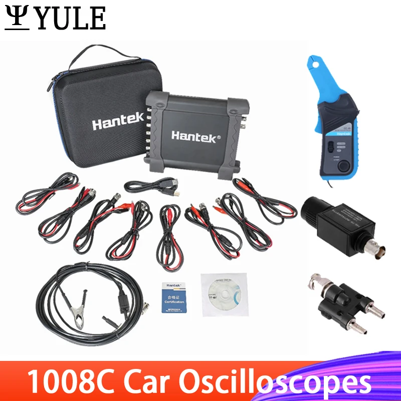 Osciloscópios Automotivo Multímetro Digital Osciloscópios Usb Canais Armazenamento Baseado em pc Analisador Lógico Instrumento de Diagnóstico 1008c