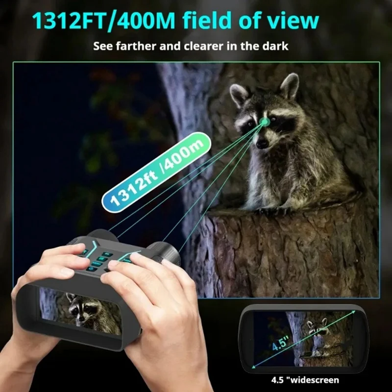 ABKP-جديد 4.5 بوصة شاشة 4K للرؤية الليلية HD صور وفيديو مناظير رقمية في الهواء الطلق الأشعة تحت الحمراء للرؤية الليلية تلسكوب