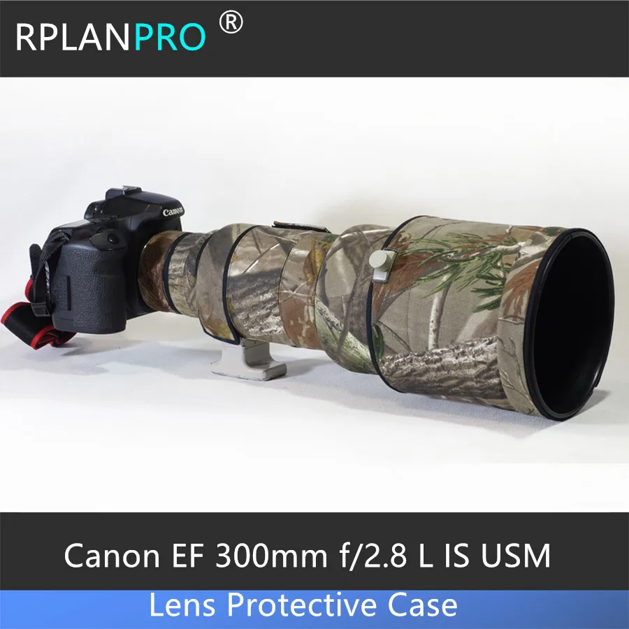 

ROLANPRO Lens Camouflage Coat Rain Cover For Canon EF 300mm f/2.8 L IS USM Lens Protective Case Guns Clothing Sleeve