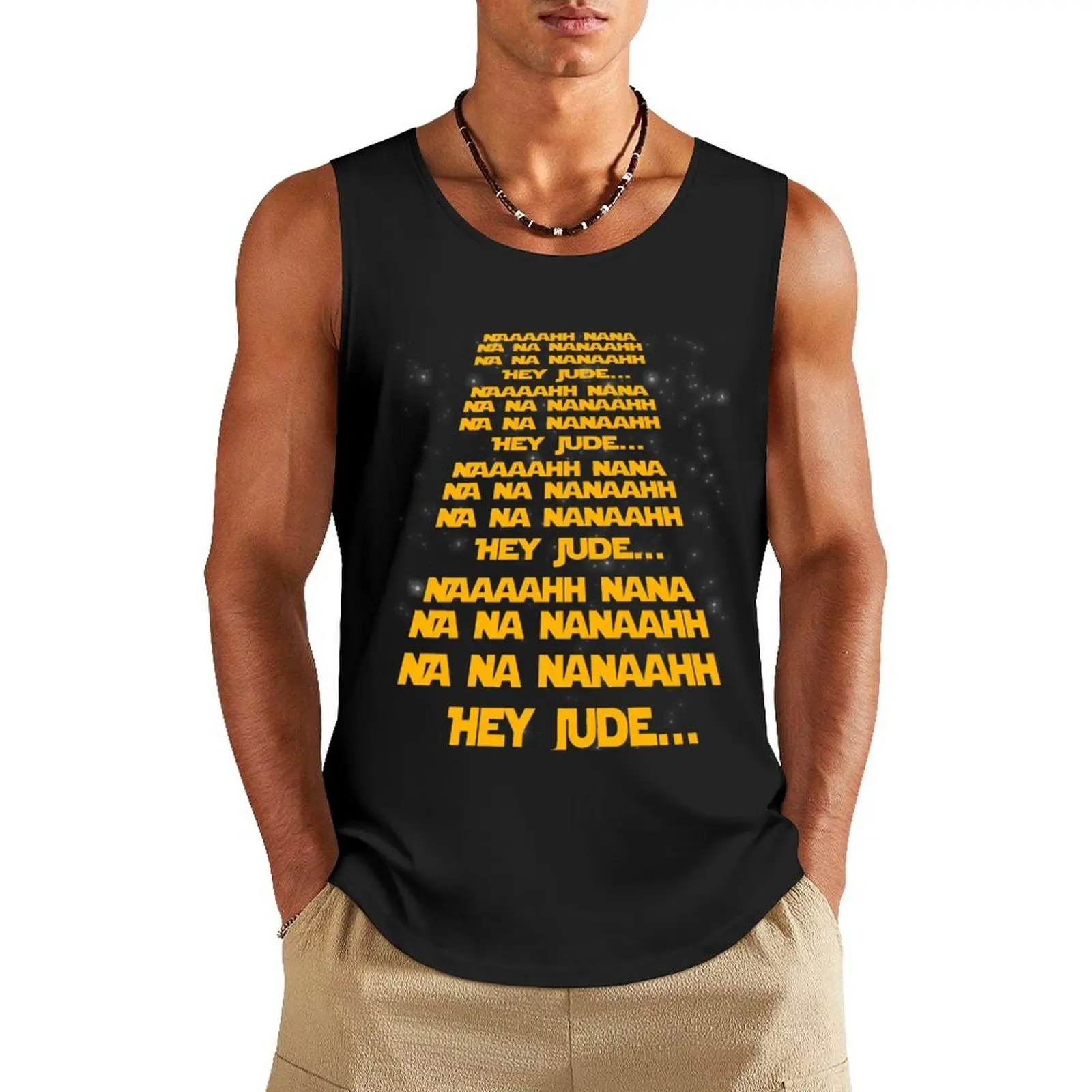 

Hey Jude Space Shirt Tank Top gym men t shirt Sports clothing sleeveless Men's t-shirts