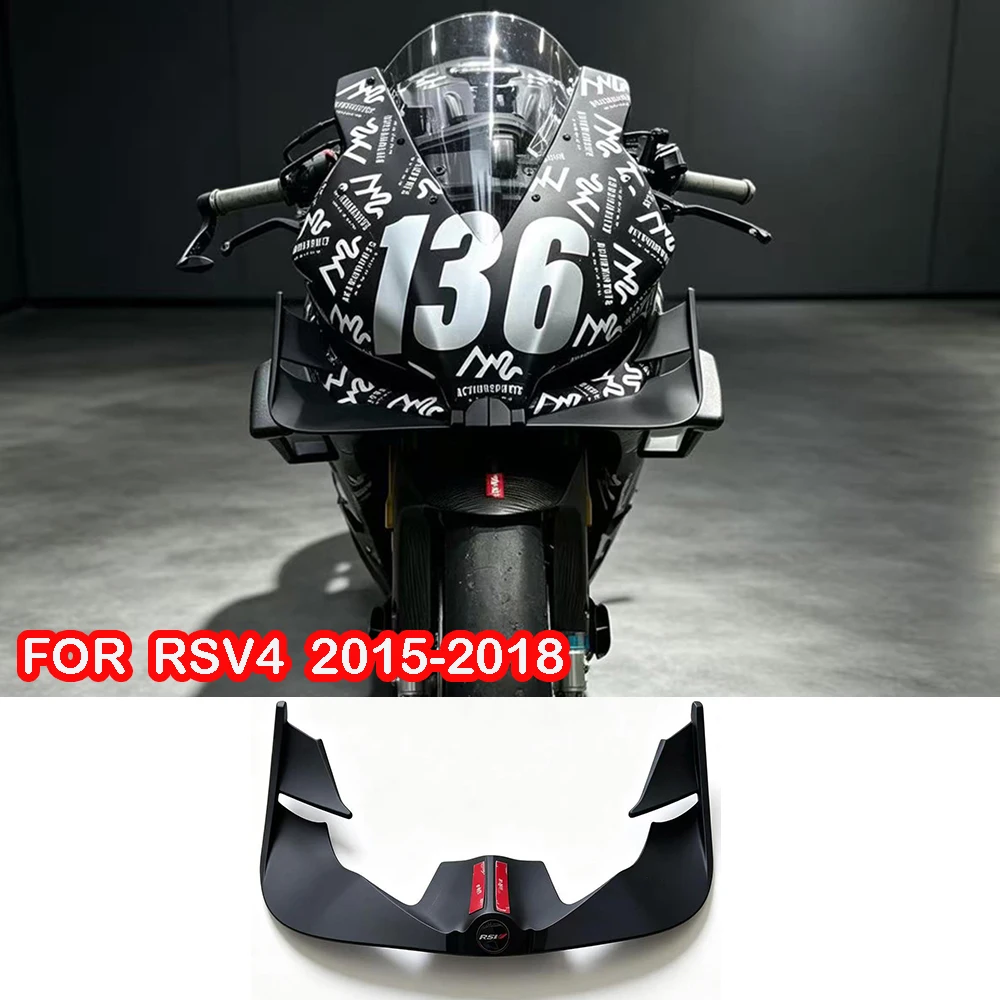 For Aprilia RSV4 rsv4 2015 2016 2017 2018 Front spoiler Lower spoiler lower lip GP WING DOWNFORCE NAKED FRONTAL SPOILERS