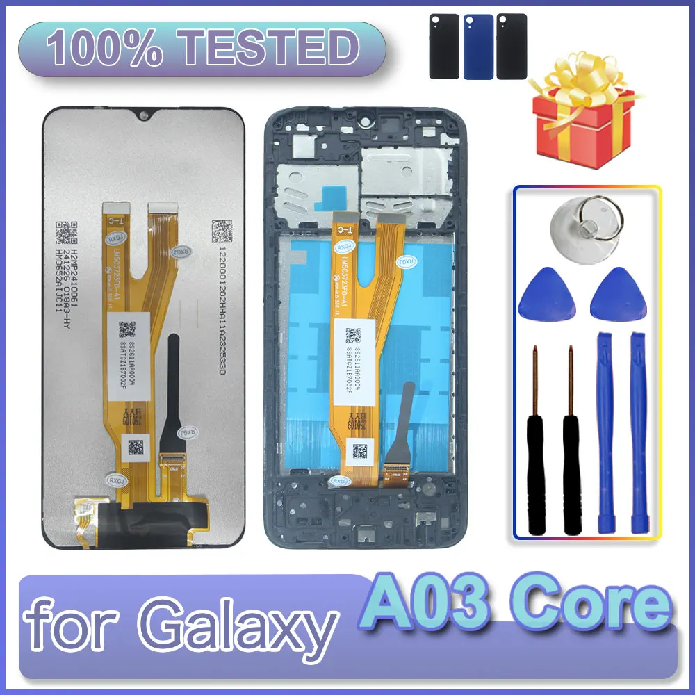 Pantalla LCD Táctil Digitalizadora de Repuesto para Samsung Galaxy A03 Core, Ensamblaje para Samsung A03 Core A032M A032F
