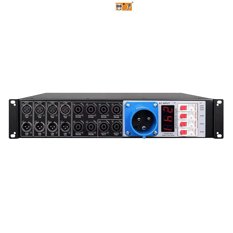

LAS4+8 Professional Power Manager Sequential Power Management System for Line Array Speaker