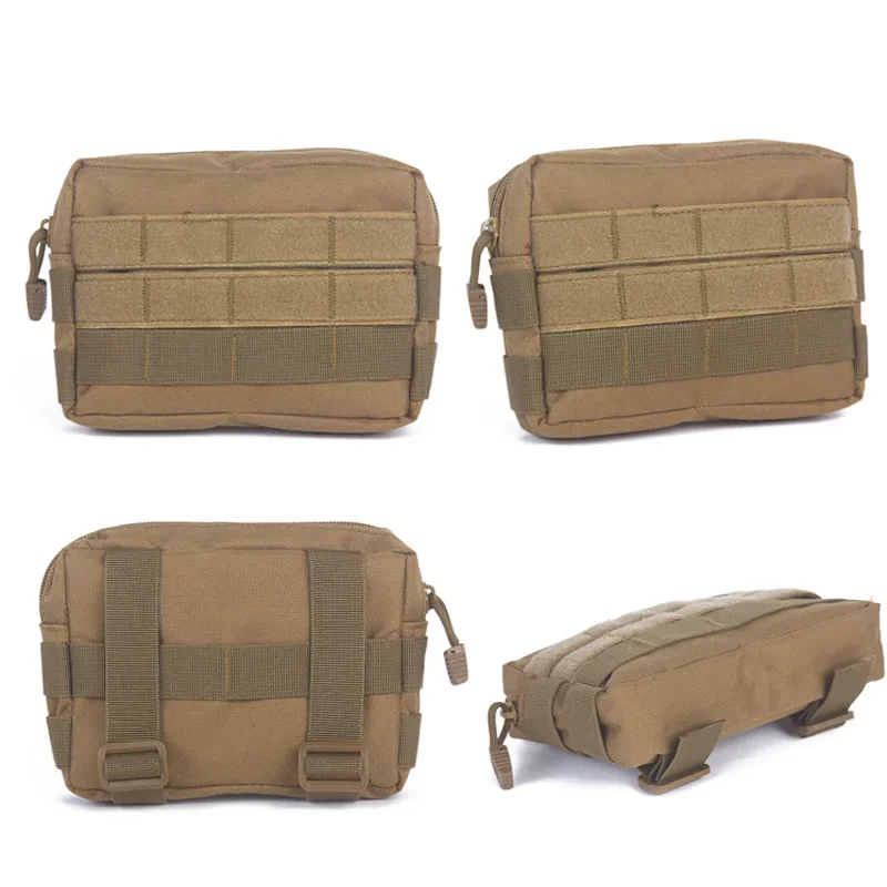 Multicam Camouflage Molle Utility EDC Waist Bag Tactical Pouch Medical First Aid Bag Belt Pouch Outdoor Sports Hunting Bag