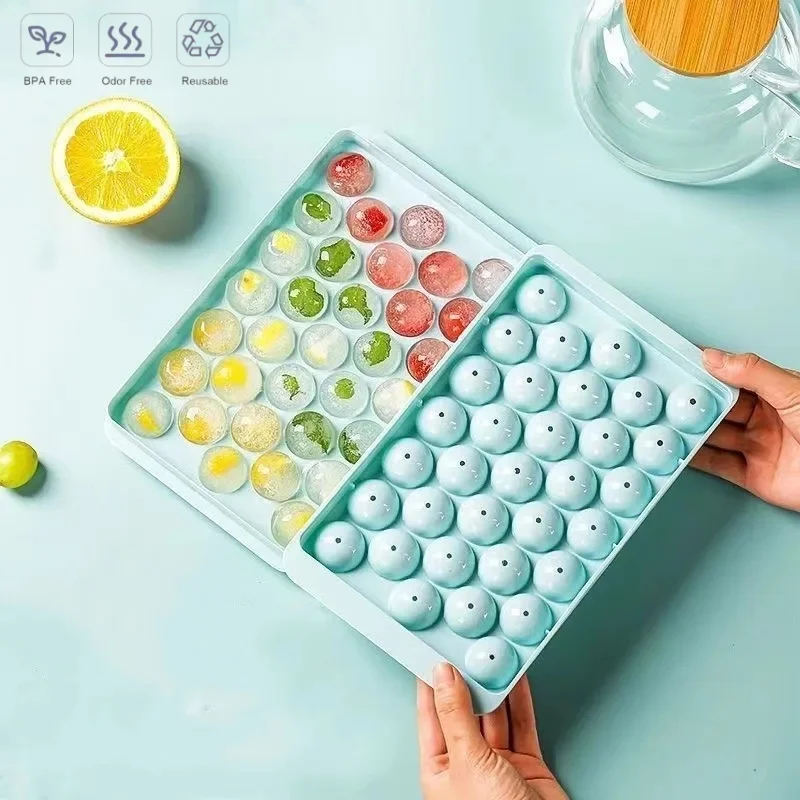 33 Compartment Plastic Ice Cube Mould Popsicle Mold Kitchen Accessories Ice Tray with Lids Ices Cube Maker Ices Cubes Maker