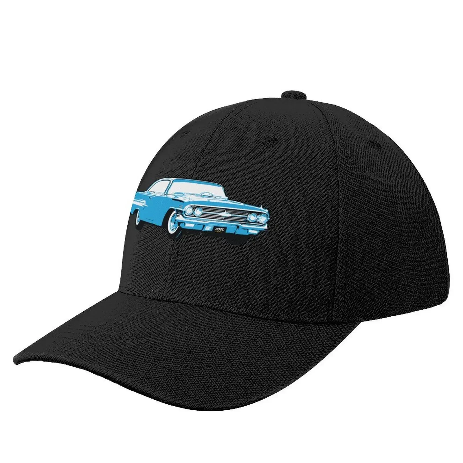

Light Blue 60s CI Baseball Cap Snap Back Hat Sports Cap Kids Hat Golf Women Men's