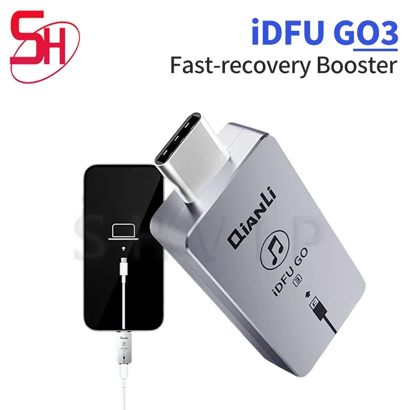 Qianli IDFU GO 3 Fast-Recovery Booster Cable 2.8 Second Quick Startup DFU Adapter For iPhone 15 Series Purple Screen Repair Tool