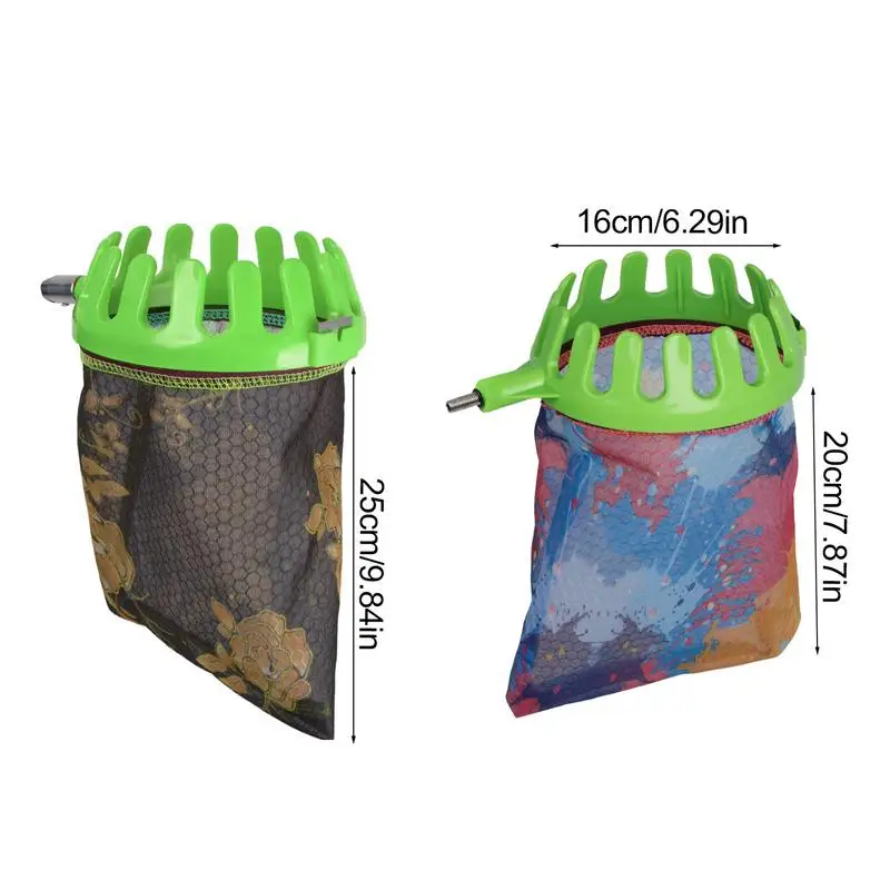 ผลไม้ Picker หัวตะกร้า NANO กระเป๋าตาข่ายผลไม้ Catcher กระเป๋าผลไม้ Picker หยิบผลไม้เสริมเครื่องมือแบบพกพา Catcher กระเป๋าสําหรับ