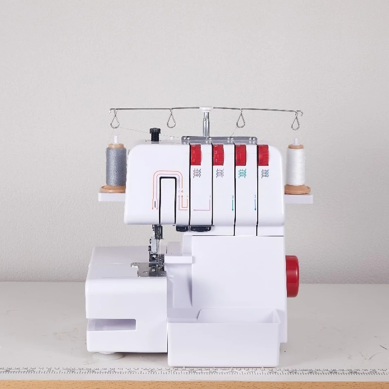 843 New Overlock Sewing Machines Portable Four Thread Industrial Home Use Machine for Different Clothes Maquina De Costura