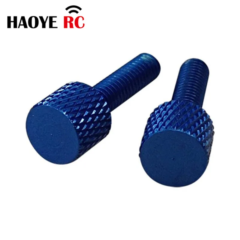 

Haoye 2pcs Alu Hatch Cover Thumb Screws/Methanol Marine knurled Steering Gear Bin/Cabin Cover Screw Cap For RC Boat Accessory