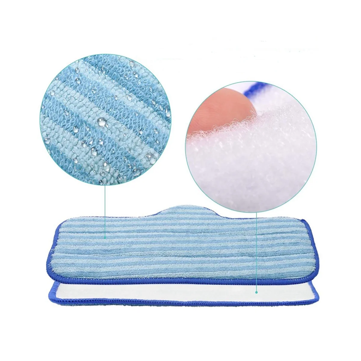 マイクロファイバースチームクリーナーマット,ふくらんでいるスチームマット,慎重に,6個