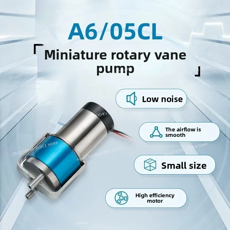 Miniature vacuum pump A6/05 rotary vane gas sampling particle counter particle detection