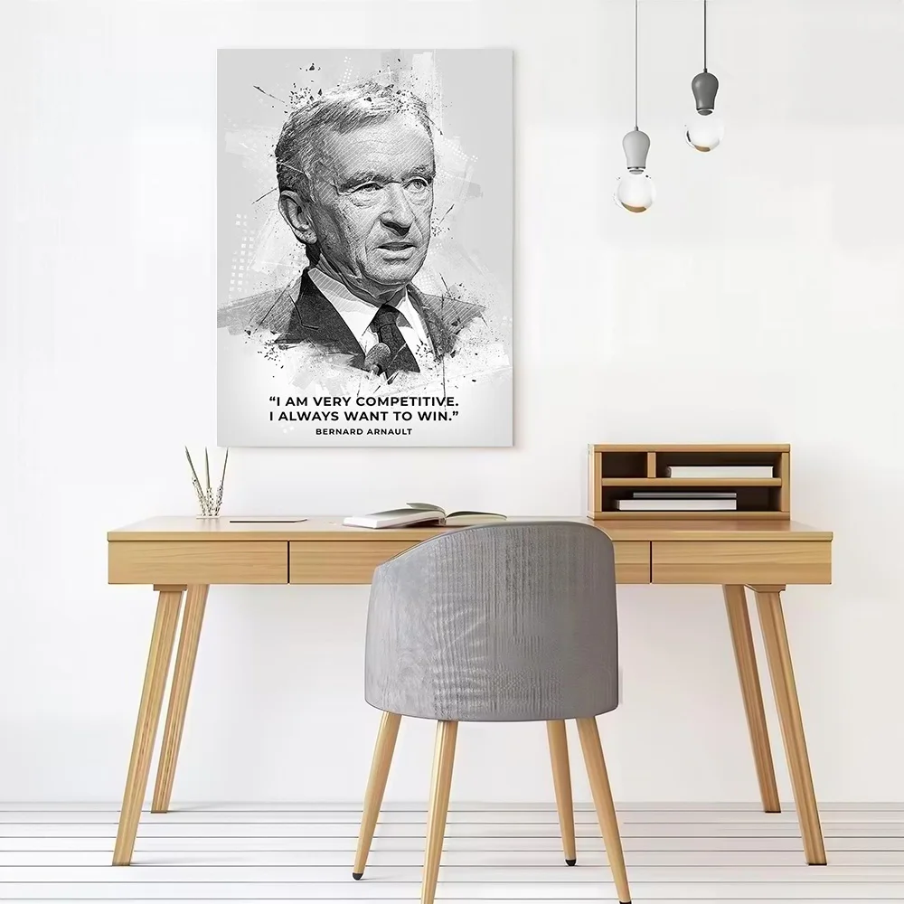 Bernard Arnault Printed Canvas Poster Personalized High Quality Wall Art Paintings for Decor Living Room Decorations Painting