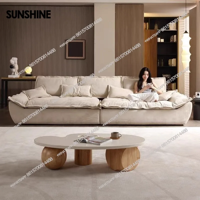 

Минималистичные диваны для гостиной, большие подушки, индивидуальные диваны для гостиной в скандинавском стиле, 2-местный современный диван Soggiorno