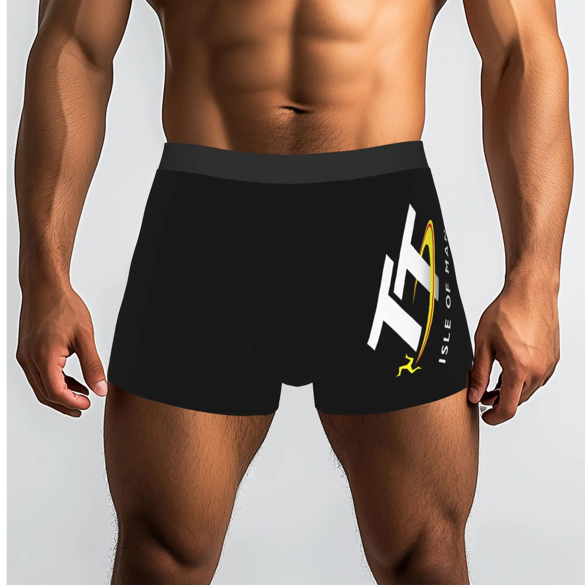 Custom Cool Motorcycle Sport Isle of Man TT Races Boxers Shorts Panties Men's Underpants Comfortable  Briefs Underwear