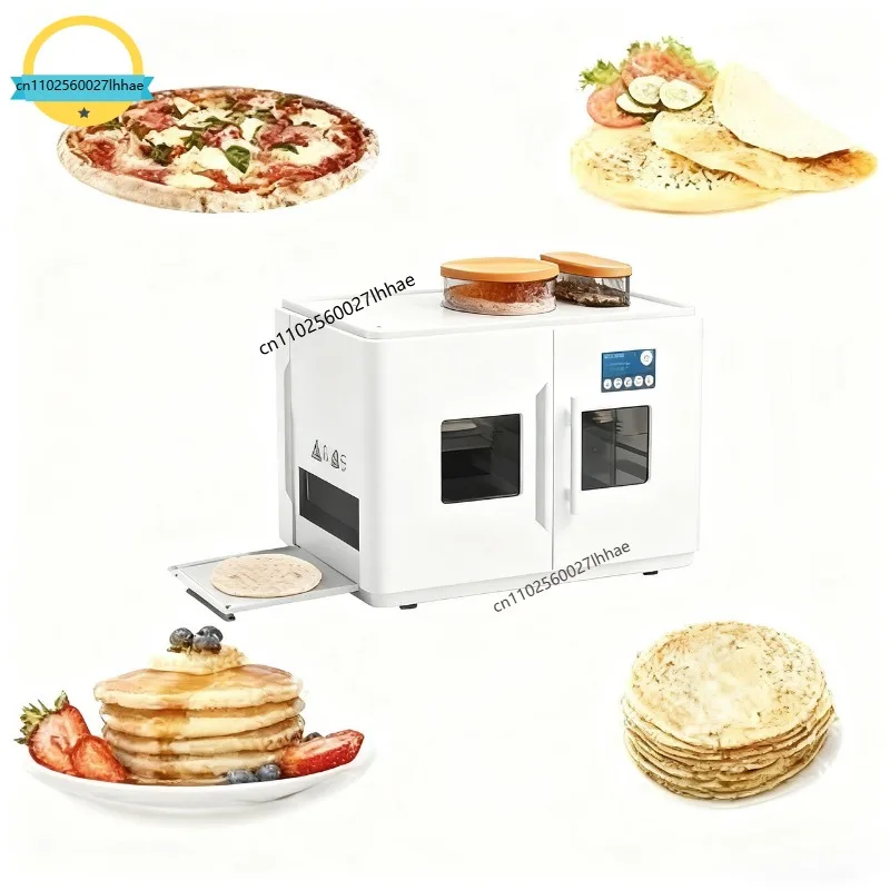 Fully Automatic Electric Home Roti Chapati Flatbread Tortilla Making Machine Household Flat Bread Processing Equipment