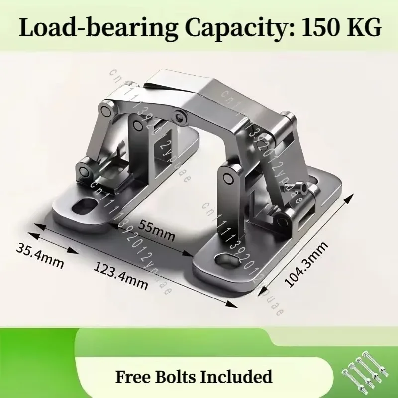 304 Stainless Steel 3D Adjustable Concealed Hinge, Dry-Hang Invisible Joint for Marble Fire Rated Door