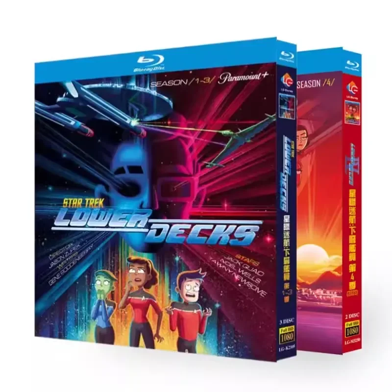 Blu-ray Ultra HD Американский телесериал Star Trek: The Lower Decks, сезоны 1-5, BD-диск, 7 DVD