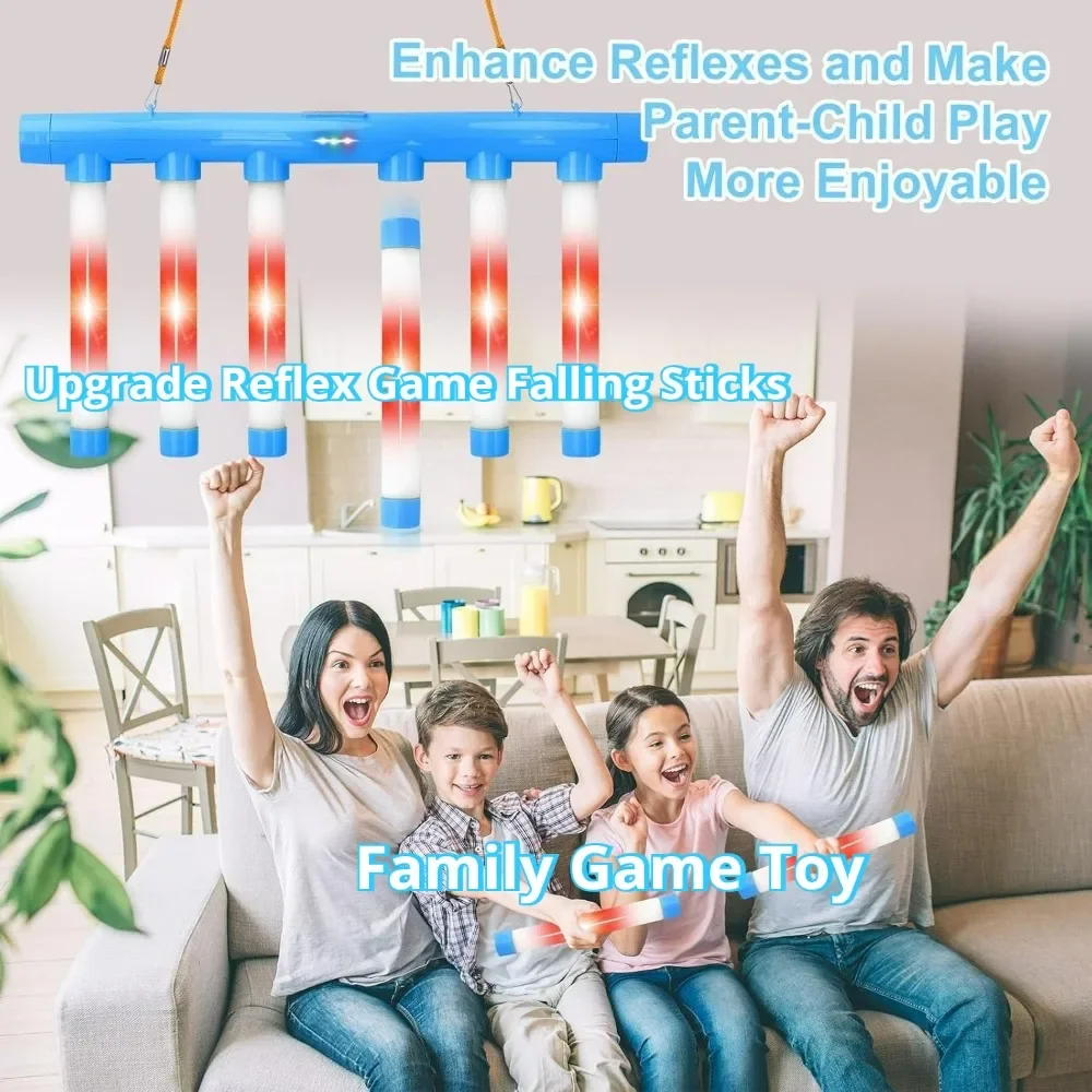 เกมสะท้อนความเร็ว แท่งตก สำหรับผู้ใหญ่และเด็ก เกมจับแท่ง ฝึกความเร็วมือ ทดสอบปฏิกิริยาตอบสนอง ของเล่นกีฬา