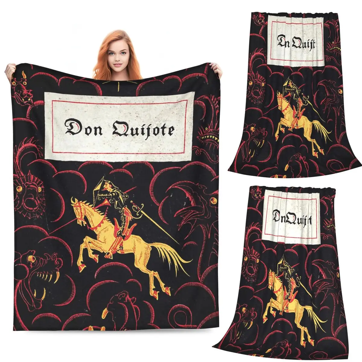 

Одеяло Дон Кихота, фланелевое одеяло для дивана, супер мягкое одеяло для дивана, постельные принадлежности, уличные пледы, покрывало, одеяло