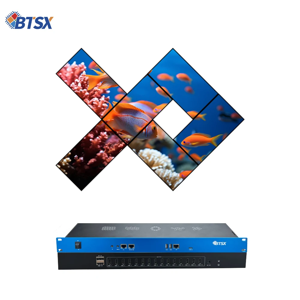 Professional 8K Magic Splicer Edge Effects 15-Screen Multi-Window Network Monitoring High-End Exhibition Bitvisus Splitters