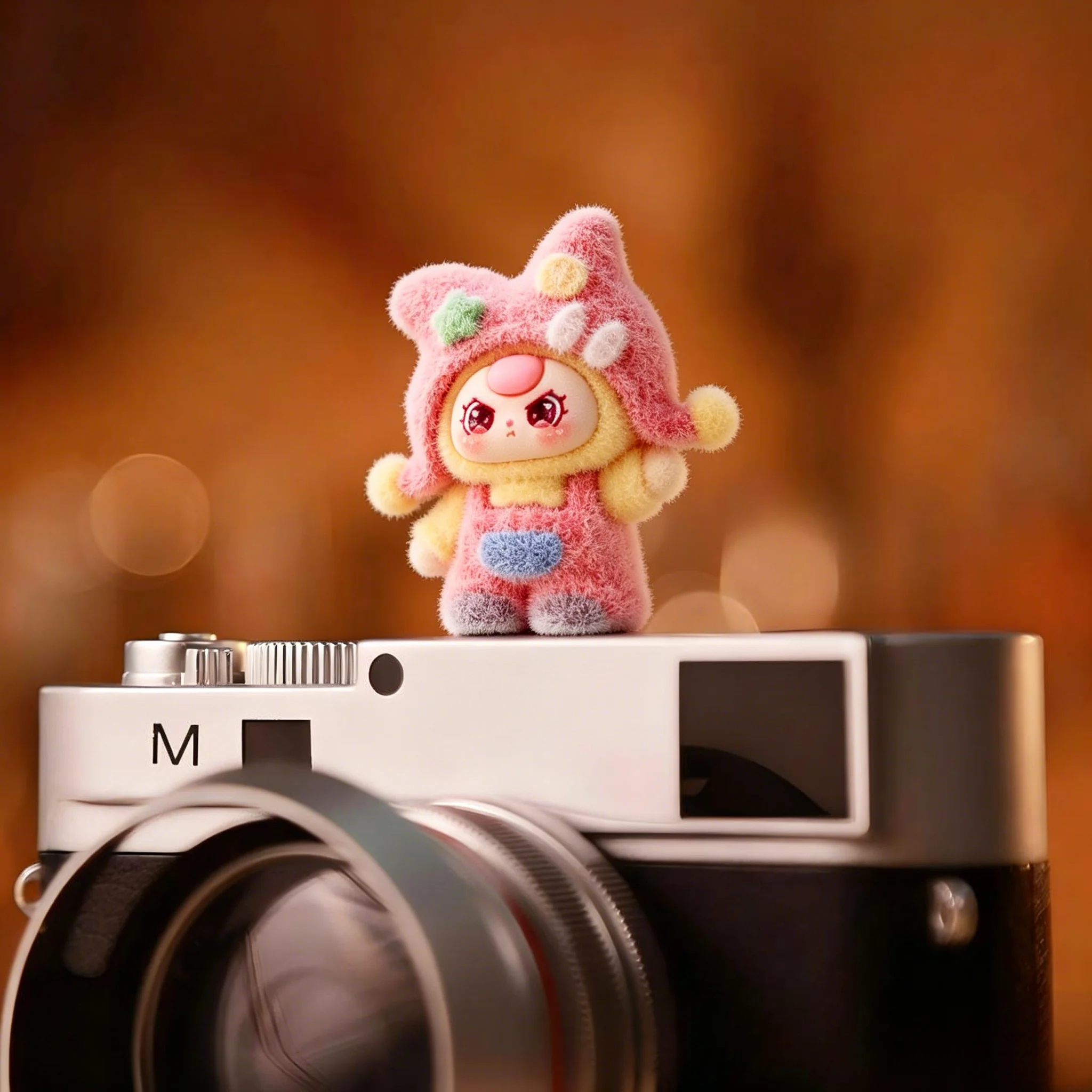 Cute Mini Collectible Figures Hot Shoe Cover for Leica Q2 Fuji X100V X-T5 Sony ZV-1 Canon EOS R5 Nikon Z5 Camera Accessories