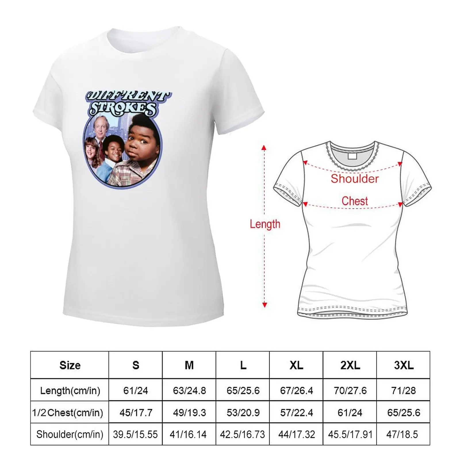 DIFFERENT STROKES T-shirt Female clothing lady clothes tops luxury designer clothing Women