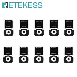 Retekess 10pcs T131 Receiver Tour Guide System Wireless Communication Equipment For Tourism Church Translator Factory Training