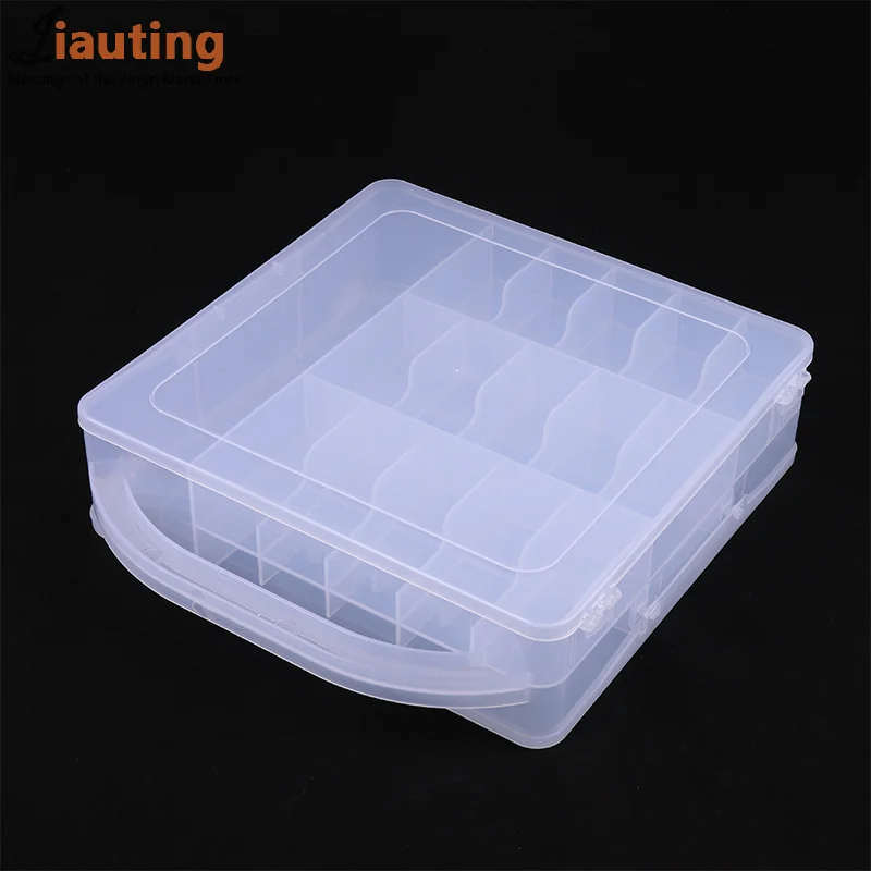 

30 Grid Nail Polish Display Organizer Box Clear Double Side Nail UV Gel Holder Shelf Quick Install Cosmetic Rack Manicure
