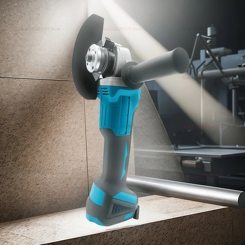 

Cordless Brushless Electric Angle Grinder 18V Rechargeable Power Tool for Metal Wood Grinding DIY Projects Makita Compatible